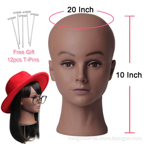 Afro Bald Mannequin Head Black Female Manikin doll head